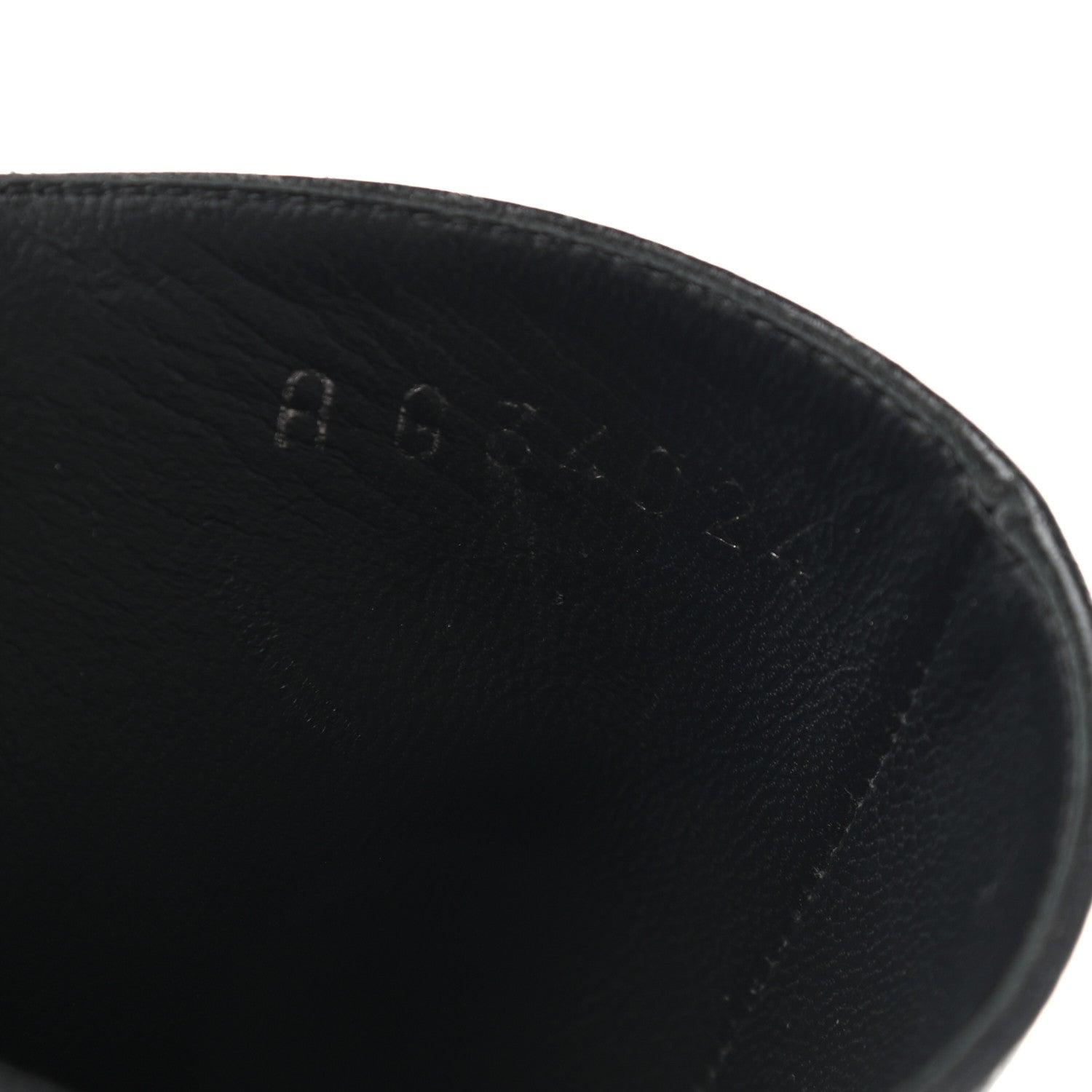 Chanel Glazed Deerskin Grosgrain Quilted Cap Toe Chain Boots 38 Grey Black 8 of 8