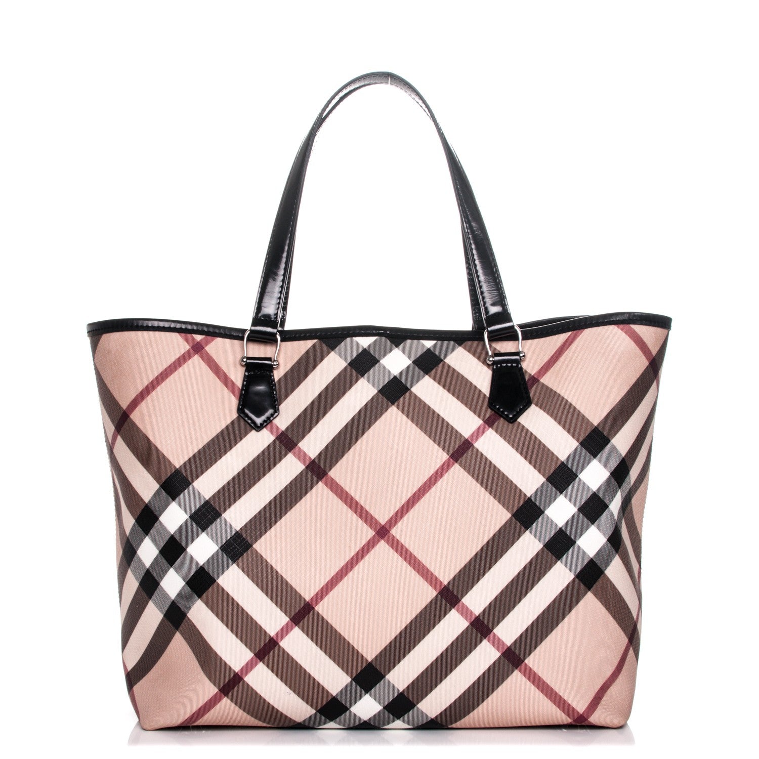 Burberry Nova Check Large Nickie Tote Black 1 of 7