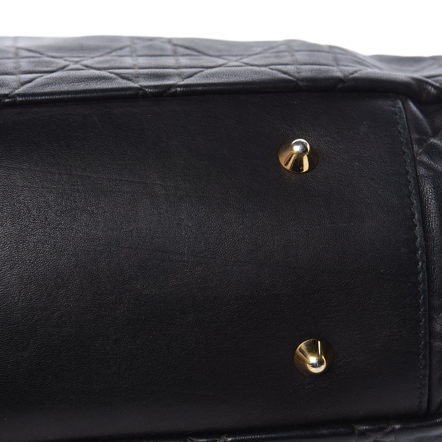 Lambskin Cannage Dior Soft Shopping Tote Black