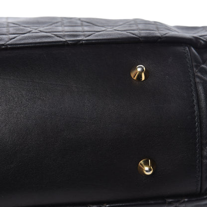 Christian Dior Lambskin Cannage Dior Soft Shopping Tote Black 14 of 18
