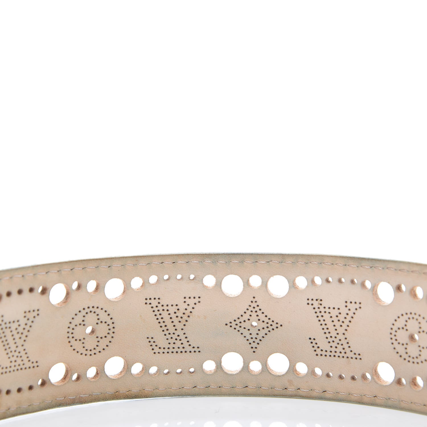 Louis Vuitton Nomade Perforation Belt 85 34 White 8 of 8
