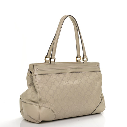 Gucci Guccissima Medium Mayfair Tote Off White 3 of 6