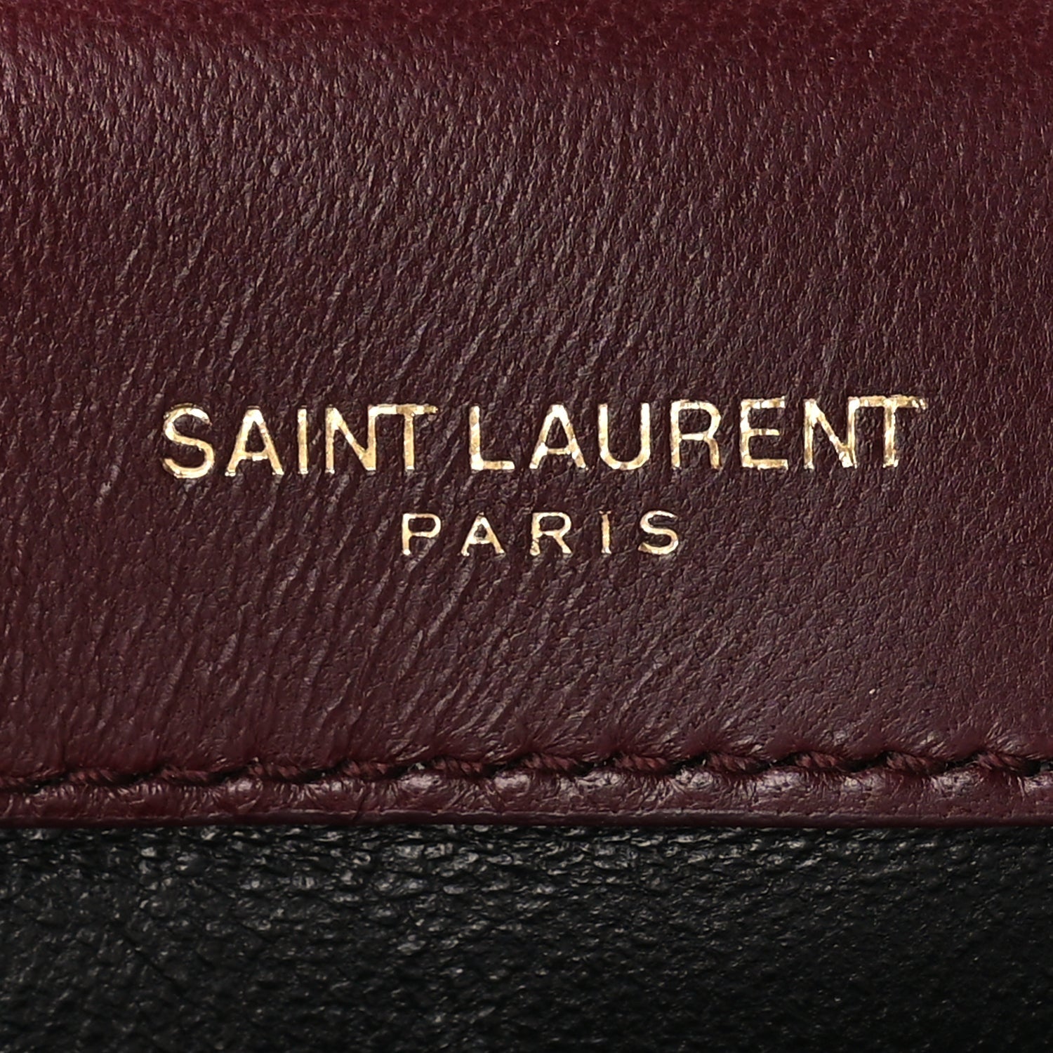 Saint Laurent Lambskin Matelasse Monogram Medium Vicky Chain Bag Dark Legion Red 5 of 8