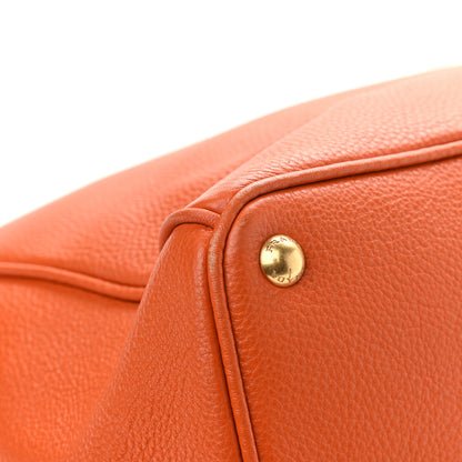 Prada Vitello Daino Tote Papaya 14 of 16