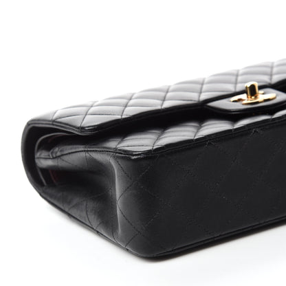 Chanel Lambskin Quilted Medium Double Flap Black 7 of 13