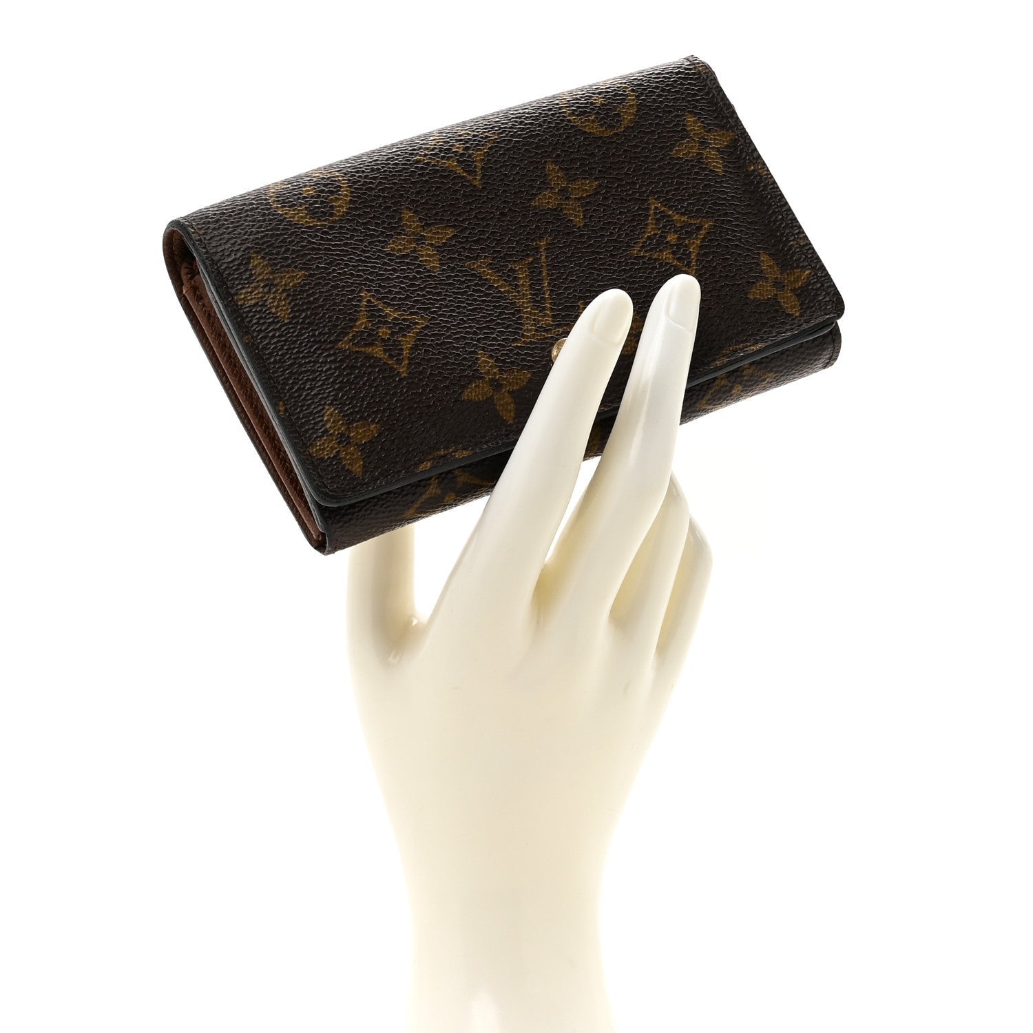 Louis Vuitton Monogram Porte-Monnaie Tresor Wallet 2 of 7