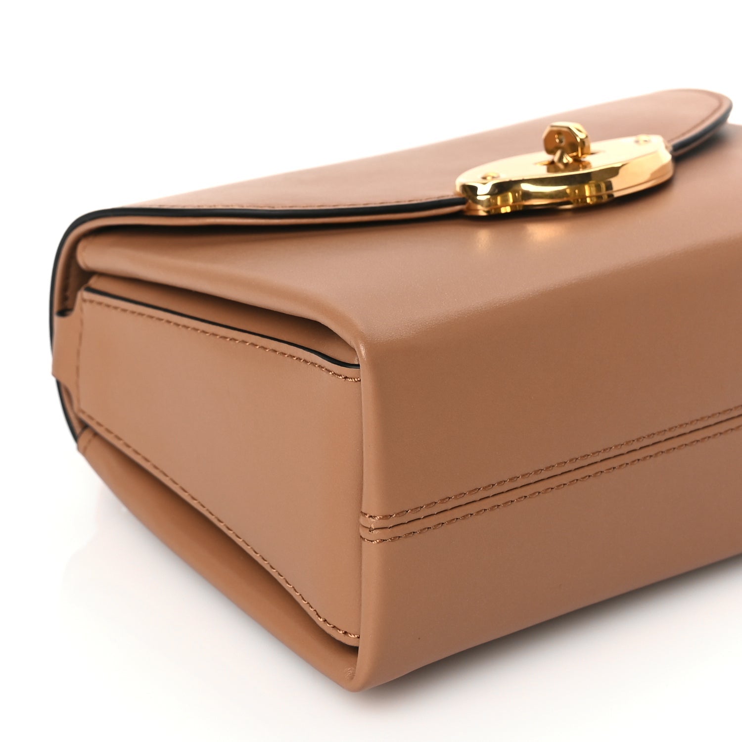 Mulberry High Gloss Calfskin Lana Small Top Handle Sable 7 of 8