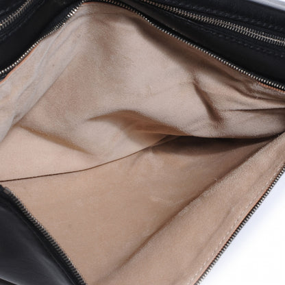 Celine Leather Roll Clutch Black 6 of 7