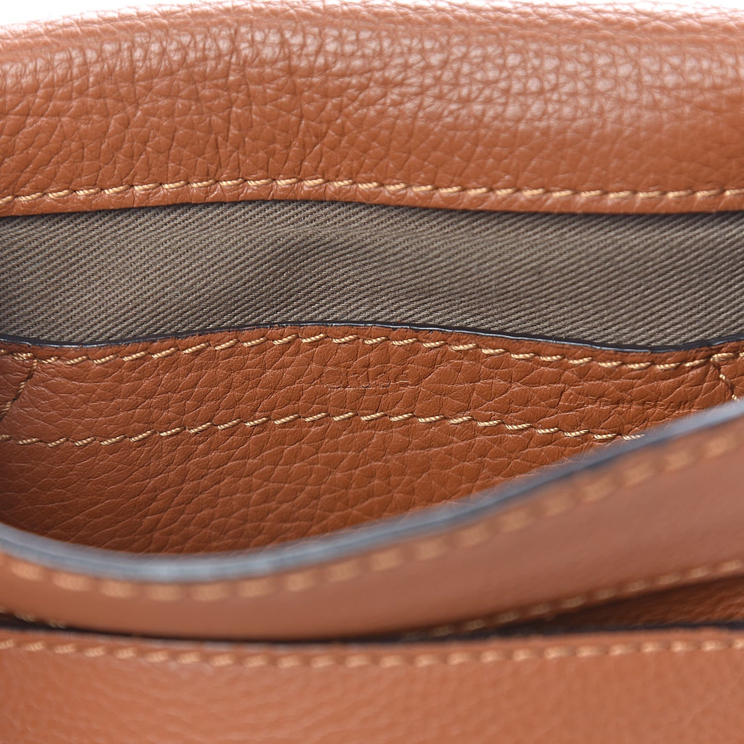 Calfskin Mini Marcie Round Crossbody Bag Tan