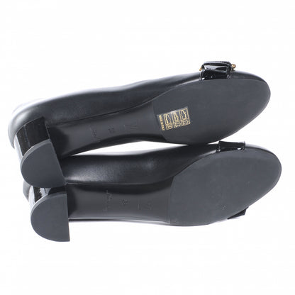 Louis Vuitton Leather Buckle Heels 36 Black 5 of 6