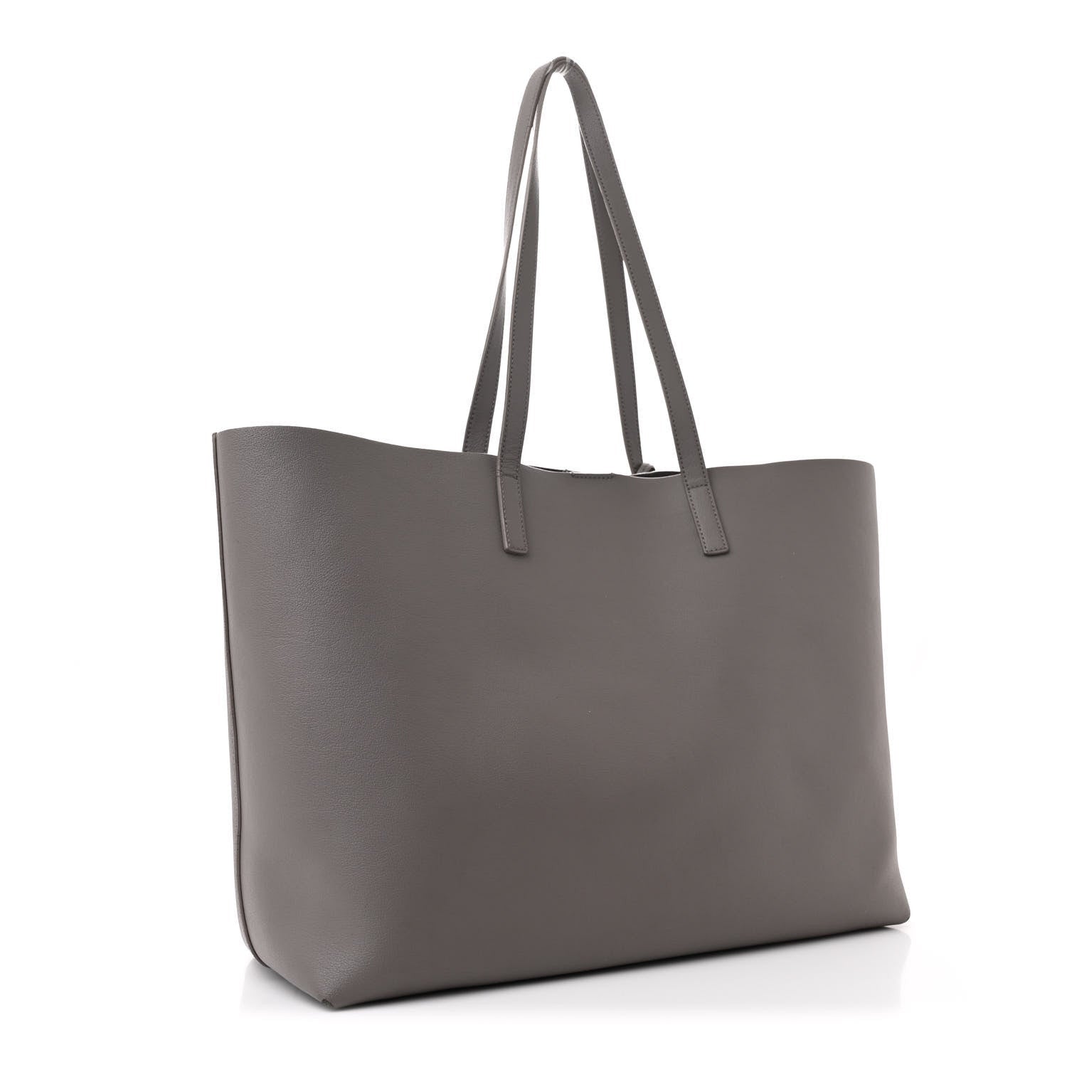 Saint Laurent Calfskin Large Shopping Tote Fog 4 of 7