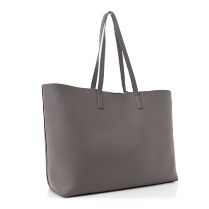 Saint Laurent Calfskin Large Shopping Tote Fog 4 of 7