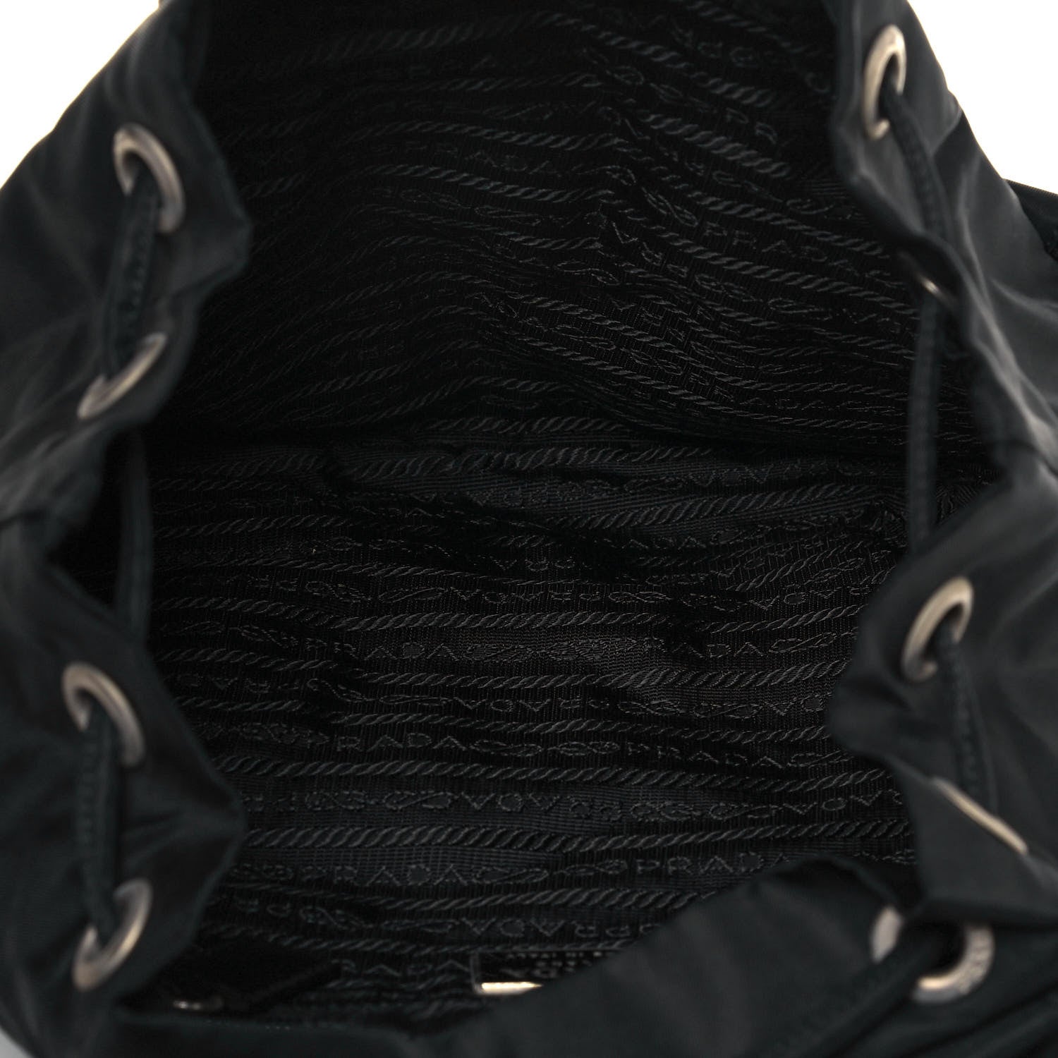 Prada Nylon Vela Double Buckle Backpack Black 4 of 10