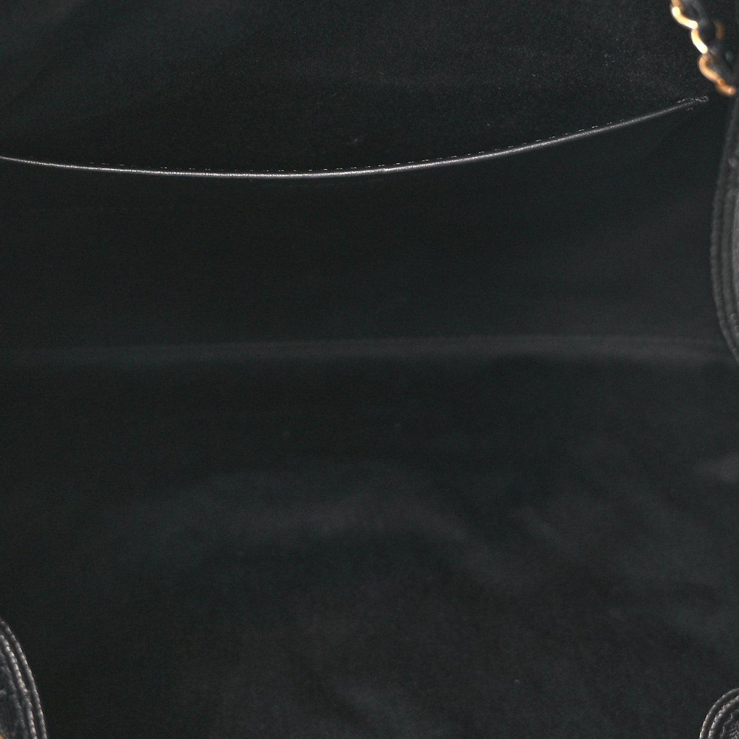 Caviar Quilted Large  25 Handbag Black