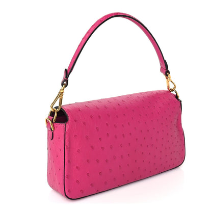 Fendi Ostrich Baguette Ciclamino Pilar 2 of 8