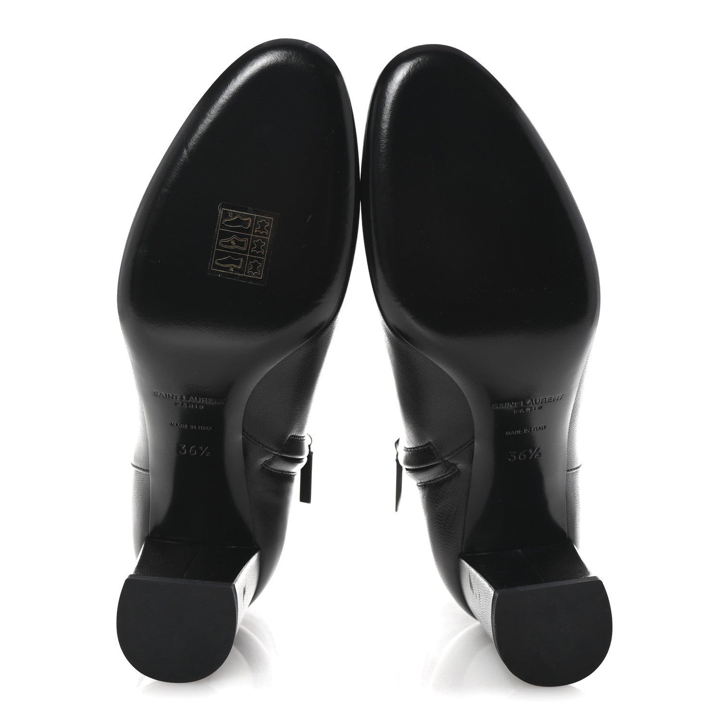Nappa Vendome Loulou Ankle Zip Boot 36.5 Black