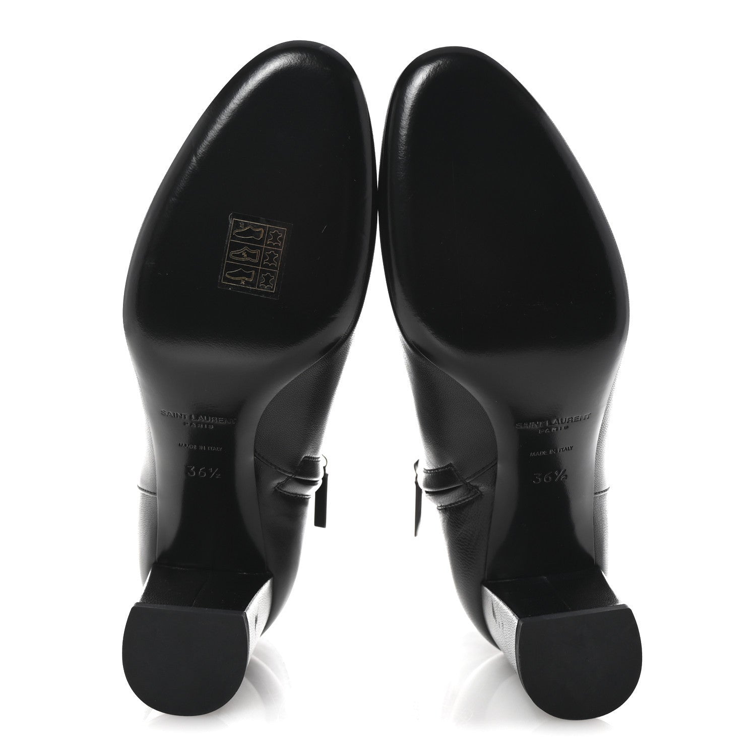 Saint Laurent Nappa Vendome Loulou Ankle Zip Boot 36.5 Black 6 of 7