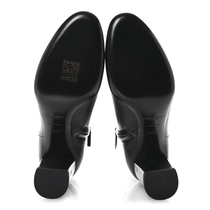 Saint Laurent Nappa Vendome Loulou Ankle Zip Boot 36.5 Black 6 of 7