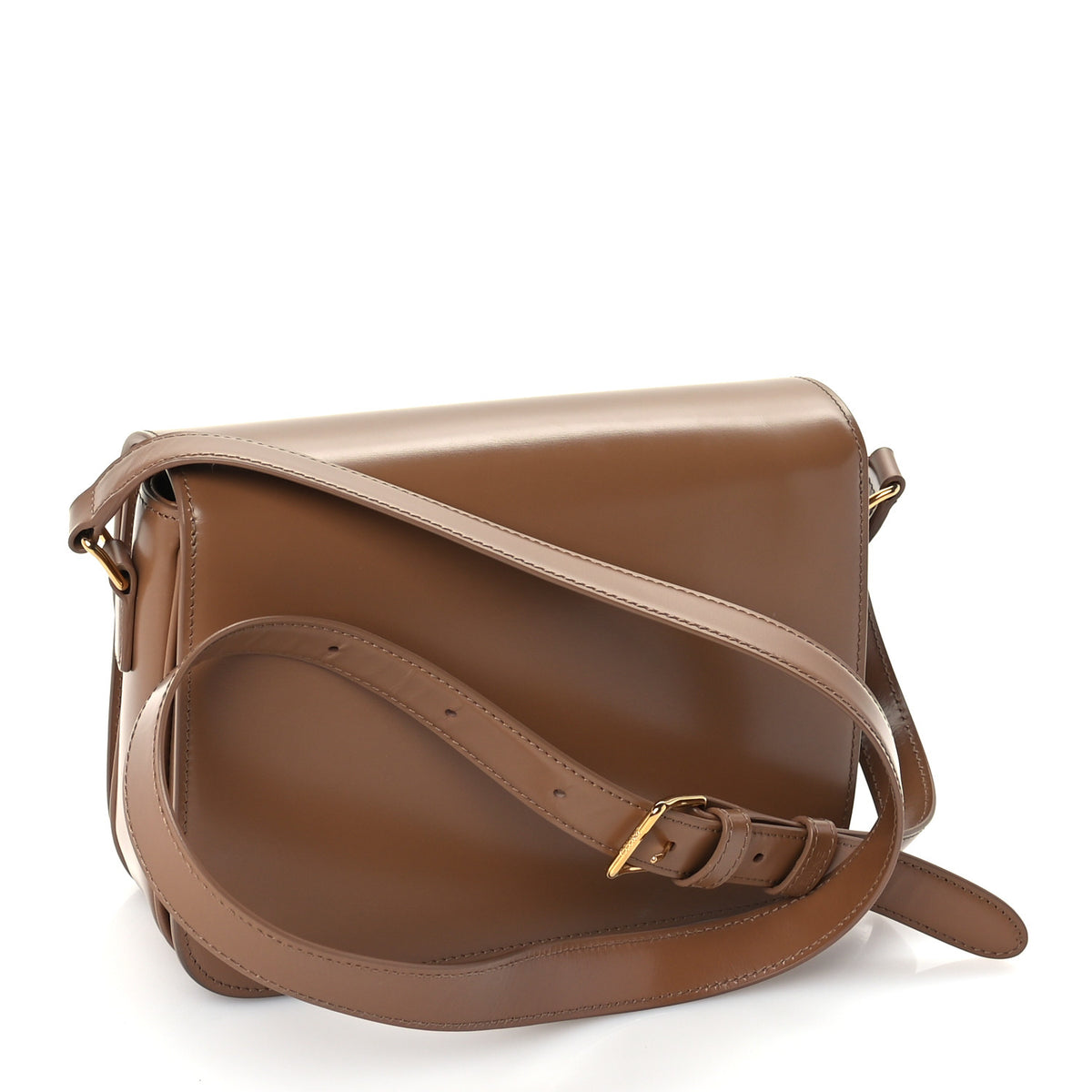 Shiny Calfskin Medium Triomphe  Bronze