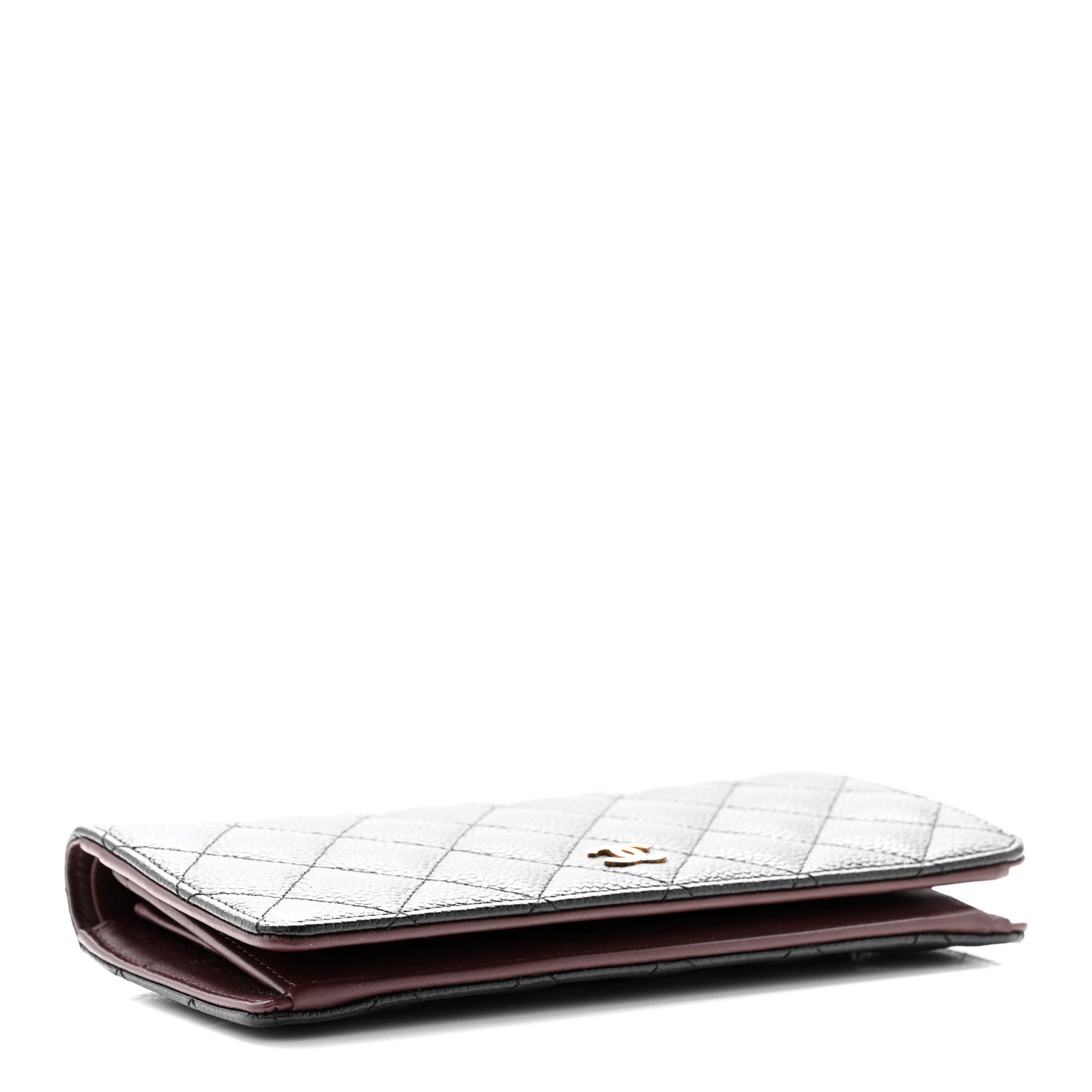 Caviar Quilted Yen Wallet Black