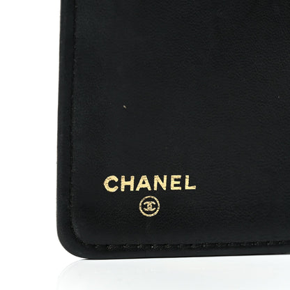 Chanel Lambskin Quilted Boy Yen Wallet Black 6 of 10