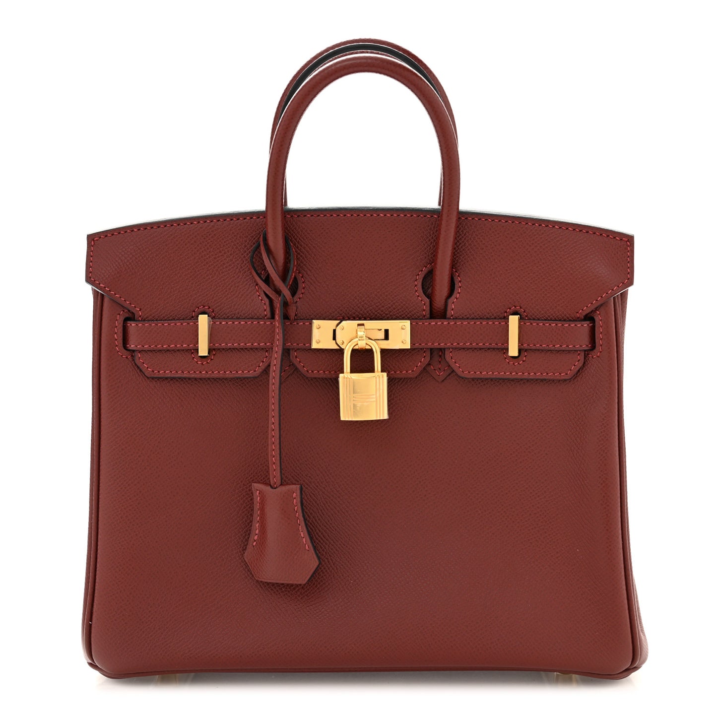 Epsom Birkin 25 Rouge H