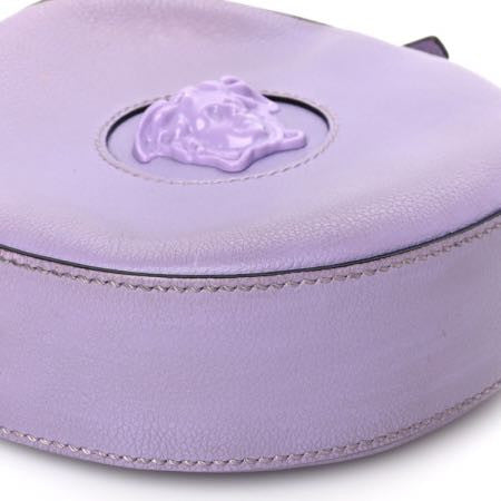 Calfskin La Medusa Round Camera Bag Lilac