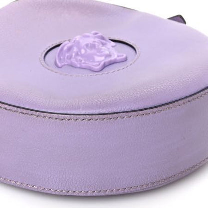 Versace Calfskin La Medusa Round Camera Bag Lilac 11 of 12