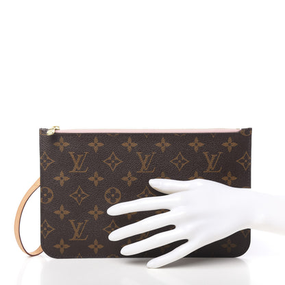 Louis Vuitton Monogram Neverfull MM GM Pochette Rose Ballerine 2 of 9