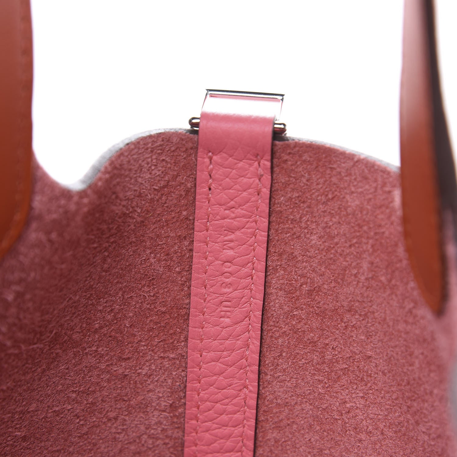 Hermes Taurillon Clemence Eclat Picotin Lock 18 PM Rose Azalee Terre Battue 6 of 9