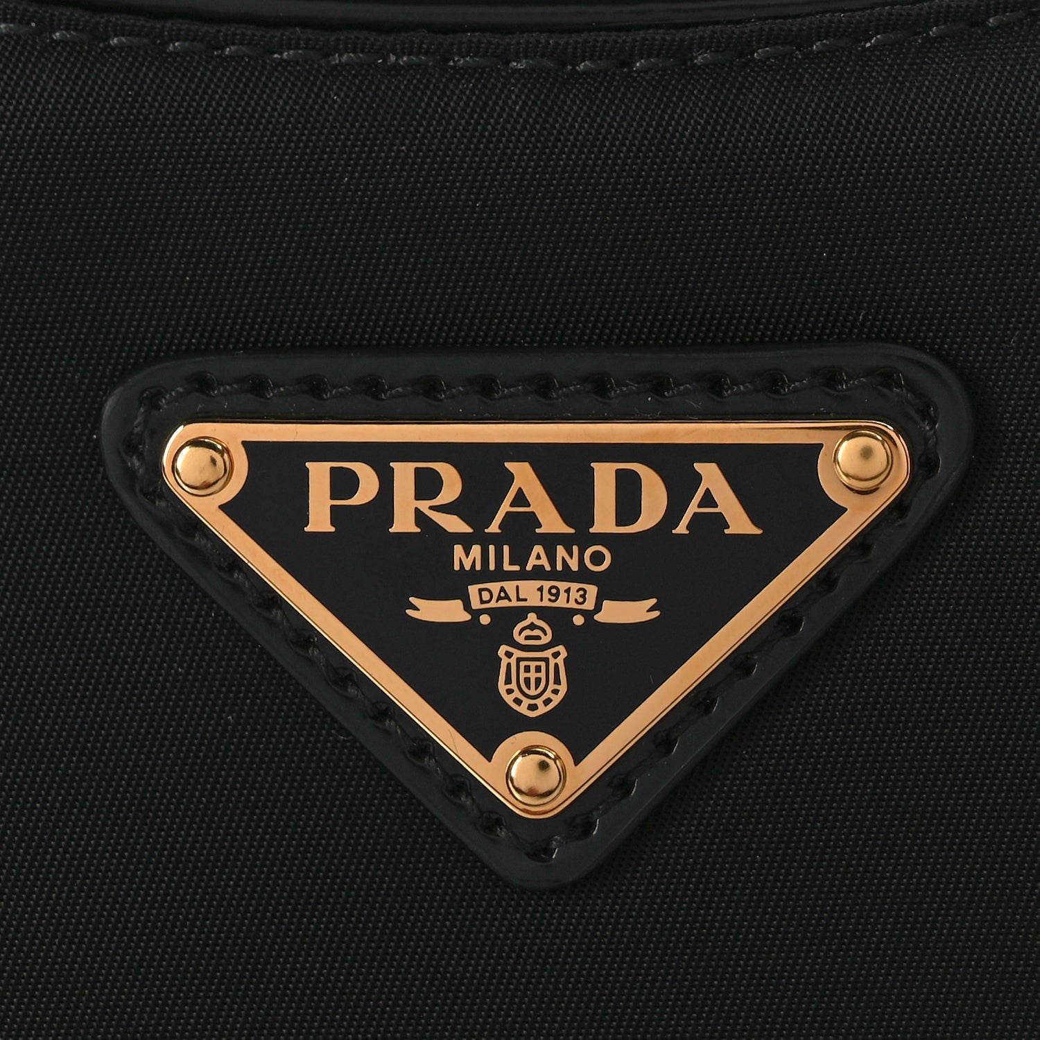 Prada Re-Nylon Spazzolato Mini Arque Shoulder Bag Black 6 of 8