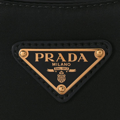 Prada Re-Nylon Spazzolato Mini Arque Shoulder Bag Black 6 of 8