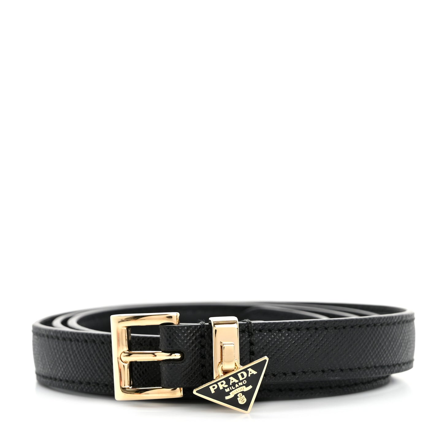 Saffiano Triangle Belt 85 34 Black