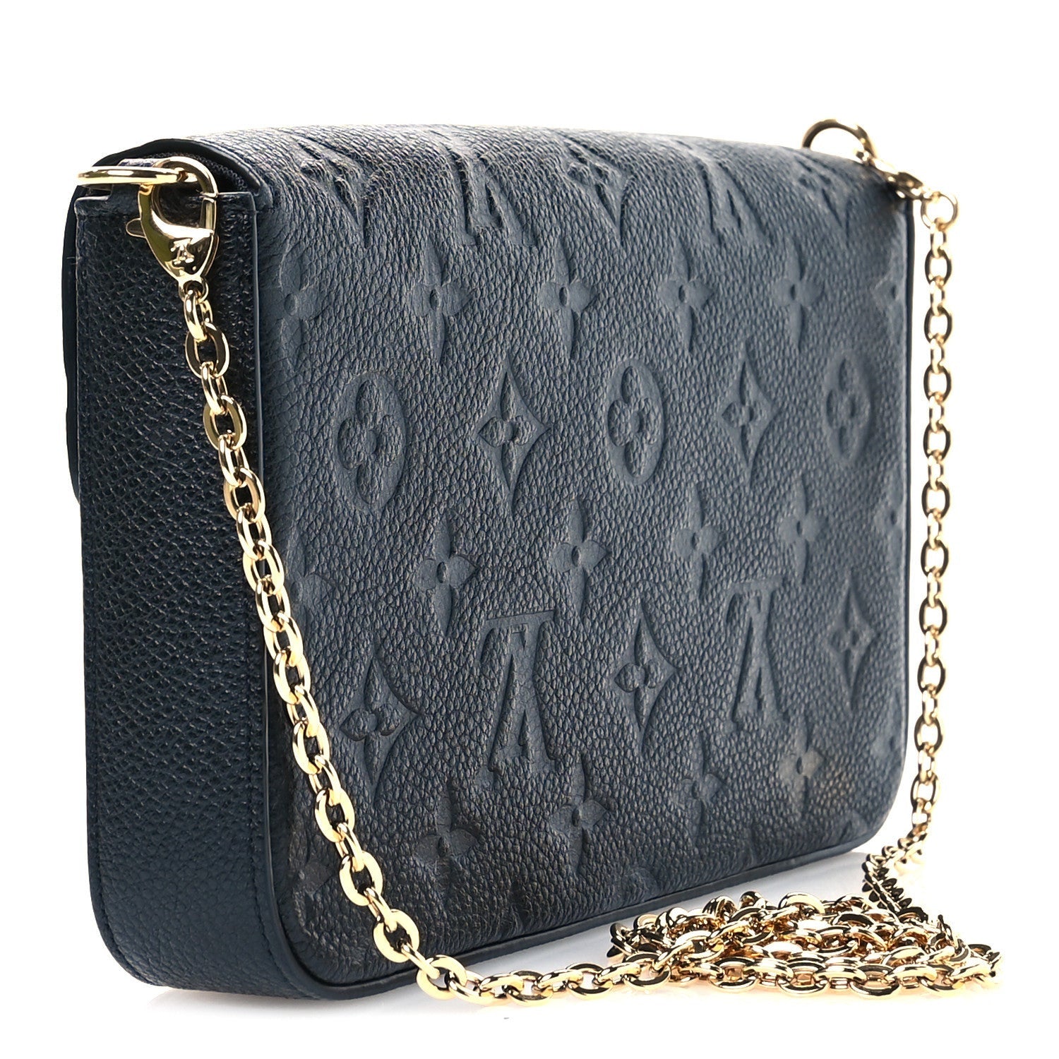 Louis Vuitton Empreinte Pochette Felicie Chain Wallet Black 4 of 7