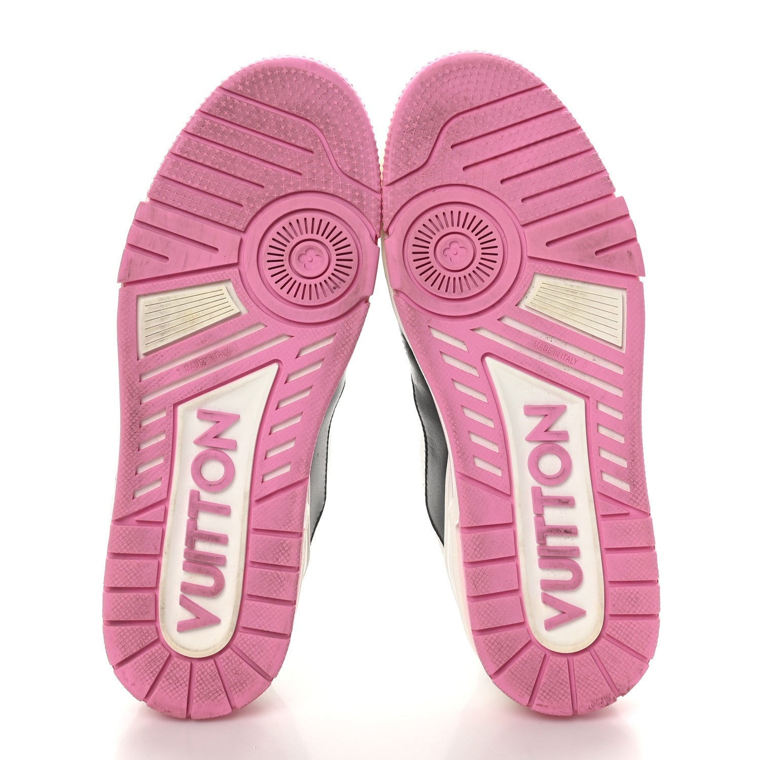 Louis Vuitton Calfskin LV Trainer Maxi Sneakers Black Pink 7 of 7