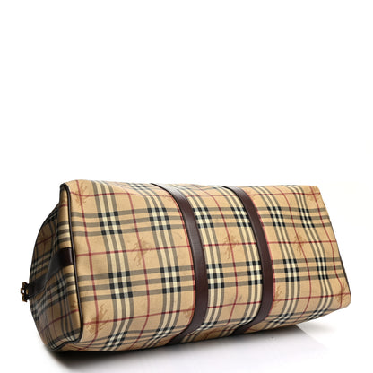 Burberry Haymarket Check Duffle Bag Brown 4 of 15