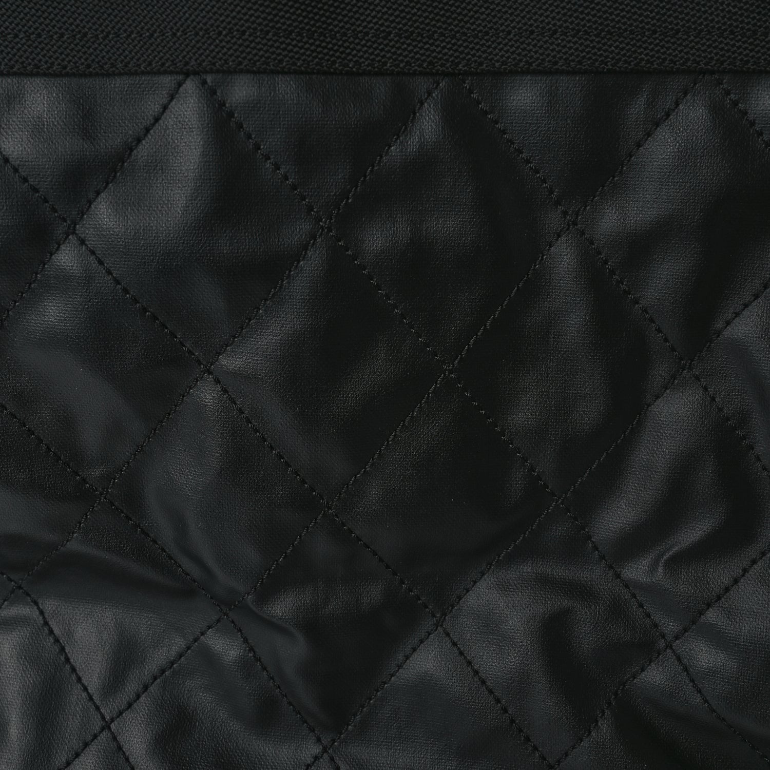 Chanel Coated Canvas Stitched XL Paris Biarritz Tote Black 7 of 9