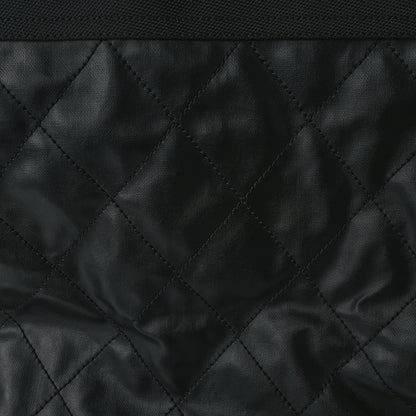 Chanel Coated Canvas Stitched XL Paris Biarritz Tote Black 7 of 9