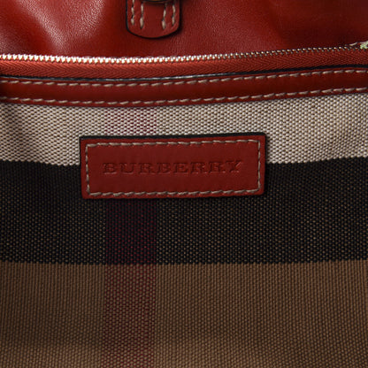 Burberry Canvas Mega Check Medium Maidstone Cadmium Red 8 of 12