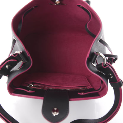 Louis Vuitton Calfskin Lockme Bucket Black 4 of 7