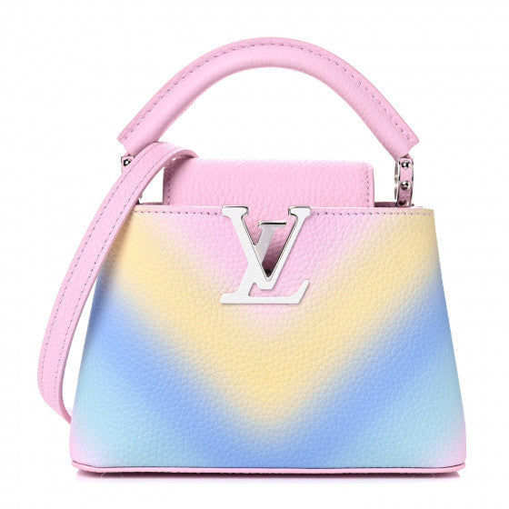 Louis Vuitton Taurillon Mini Degrade Rainbow V Capucines 1 of 9
