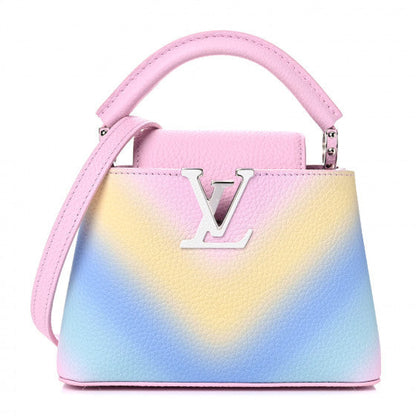 Louis Vuitton Taurillon Mini Degrade Rainbow V Capucines 1 of 9