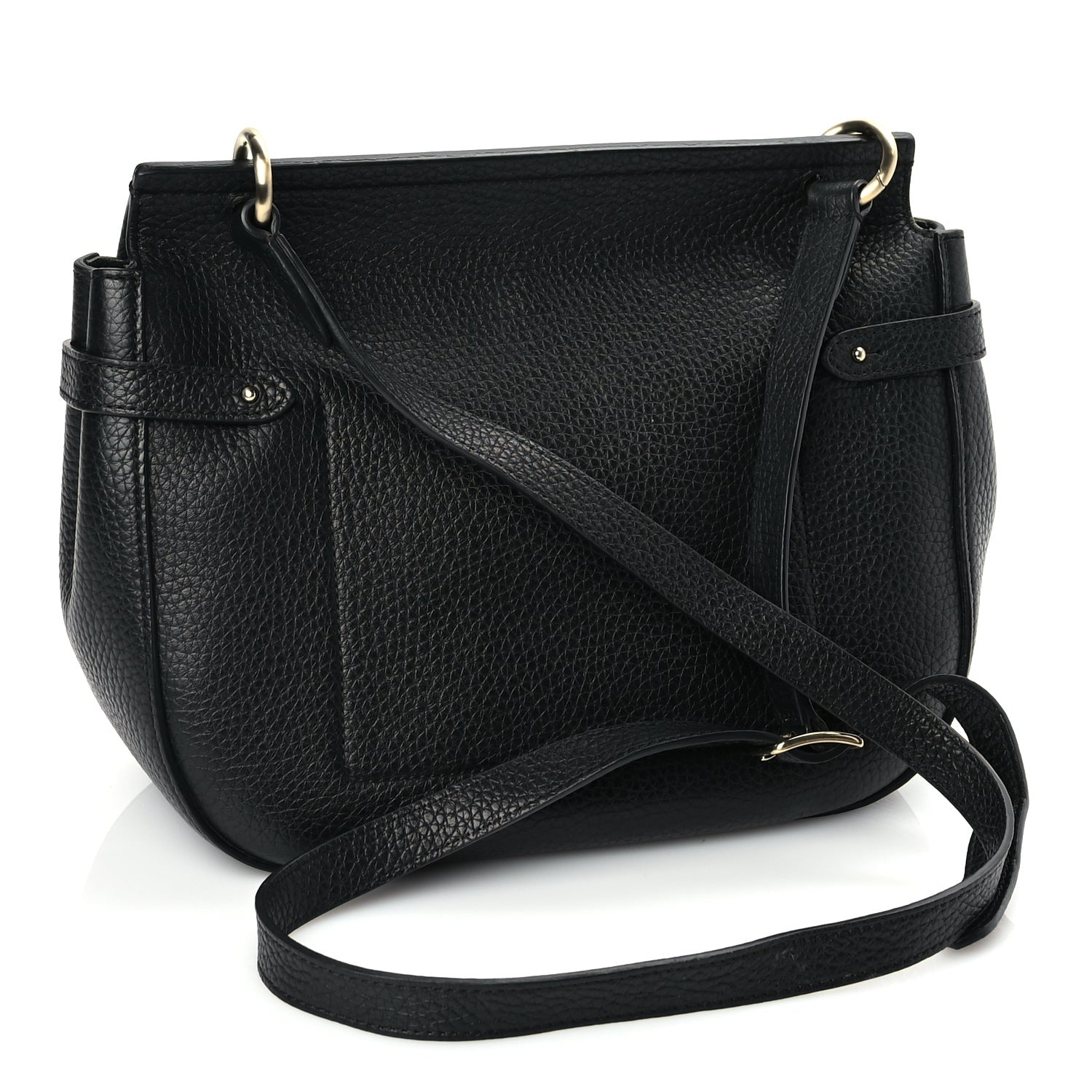 Mulberry Small Classic Grain Calfskin Amberley Satchel Black 2 of 8