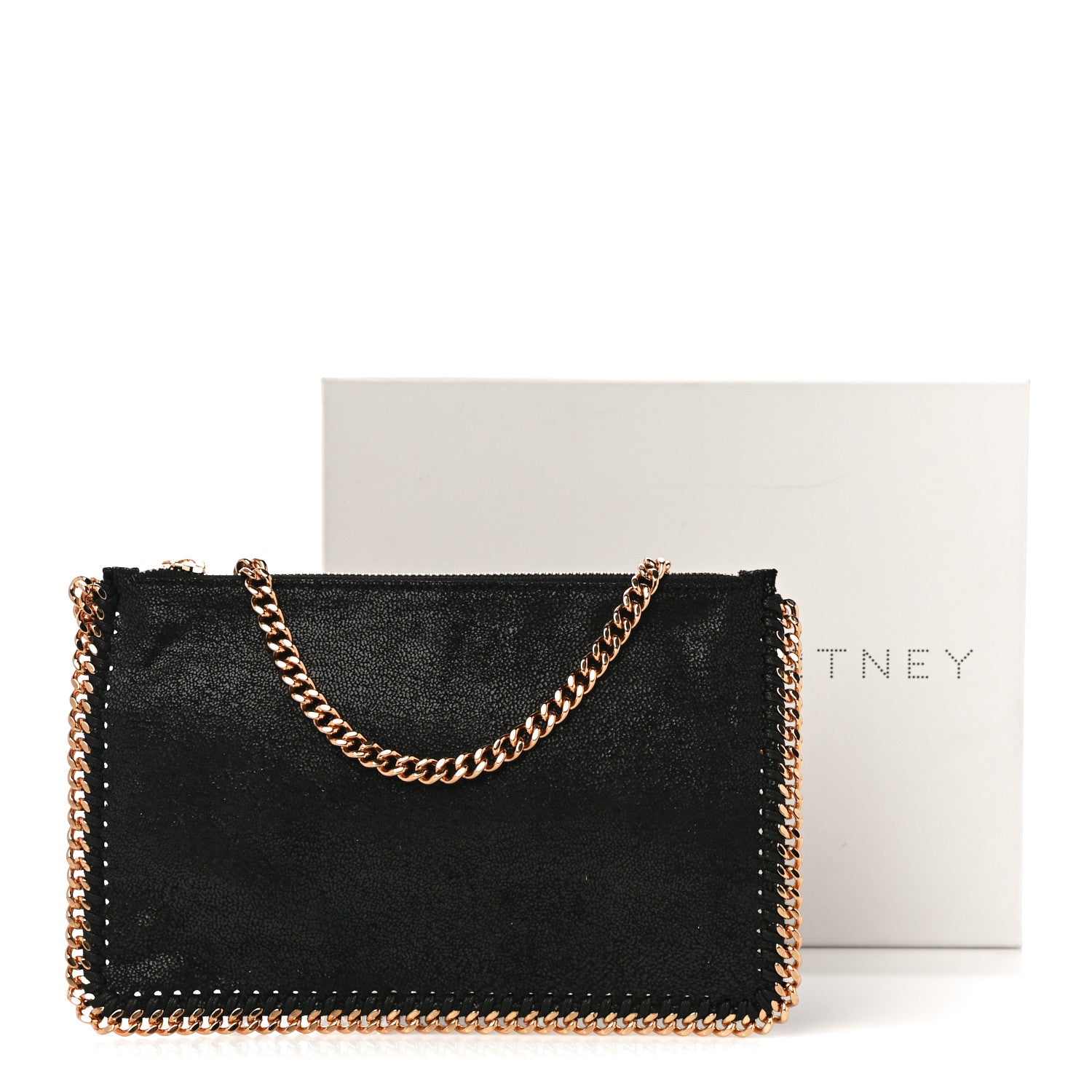 Stella McCartney Shaggy Deer Falabella Clutch Black 10 of 10