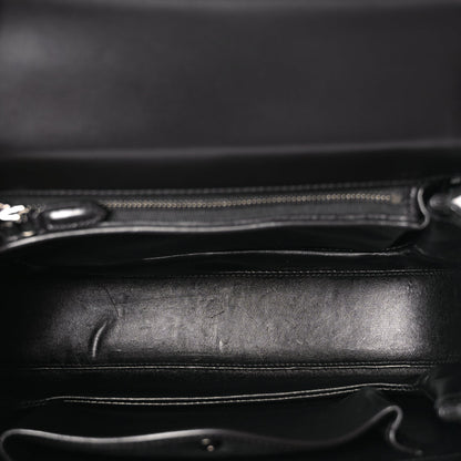Gucci Boarded Dyana Lux Calfskin Web Monochrome Medium Bamboo 1947 Top Handle Bag Black 4 of 8