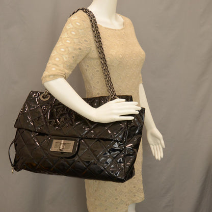 Chanel Vinyl XXL Reissue Flap Black 2 of 8