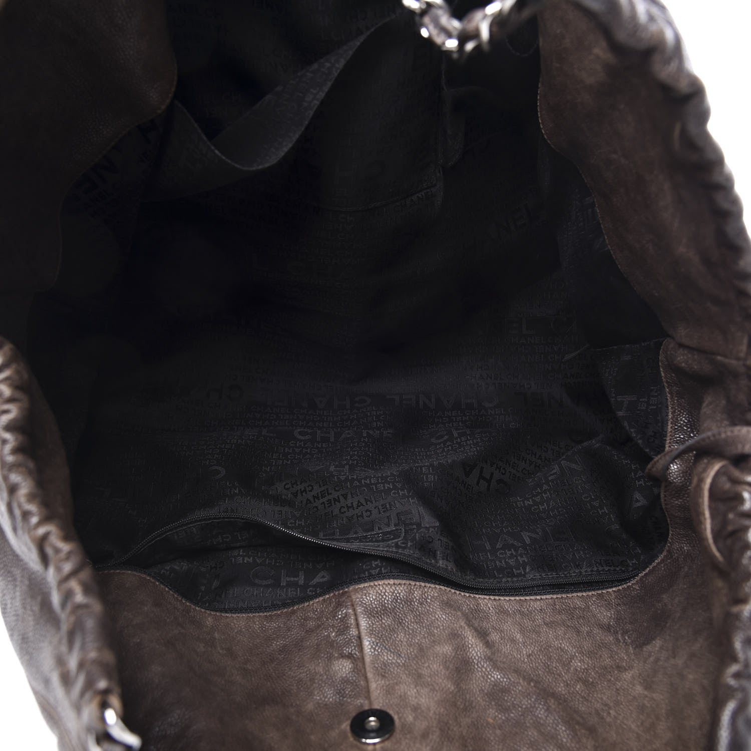 Chanel Distressed Caviar XL Coco Cabas Brown 5 of 14