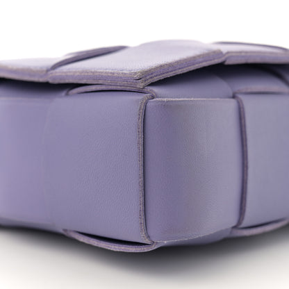 Bottega Veneta Lambskin Intreccio Cassette Crossbody Bag Wisteria 9 of 12