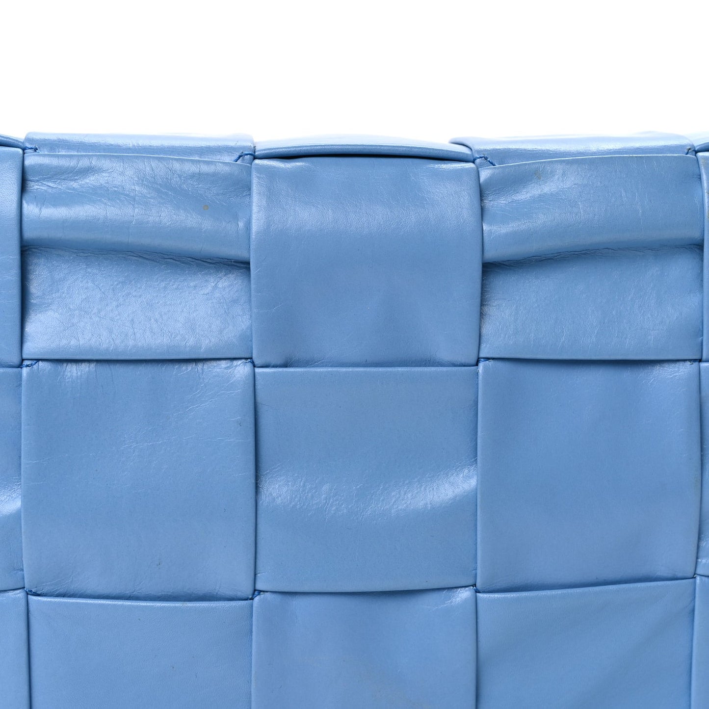 Paper Calfskin Maxi Intreccio Cassette Crossbody Bag  Pool