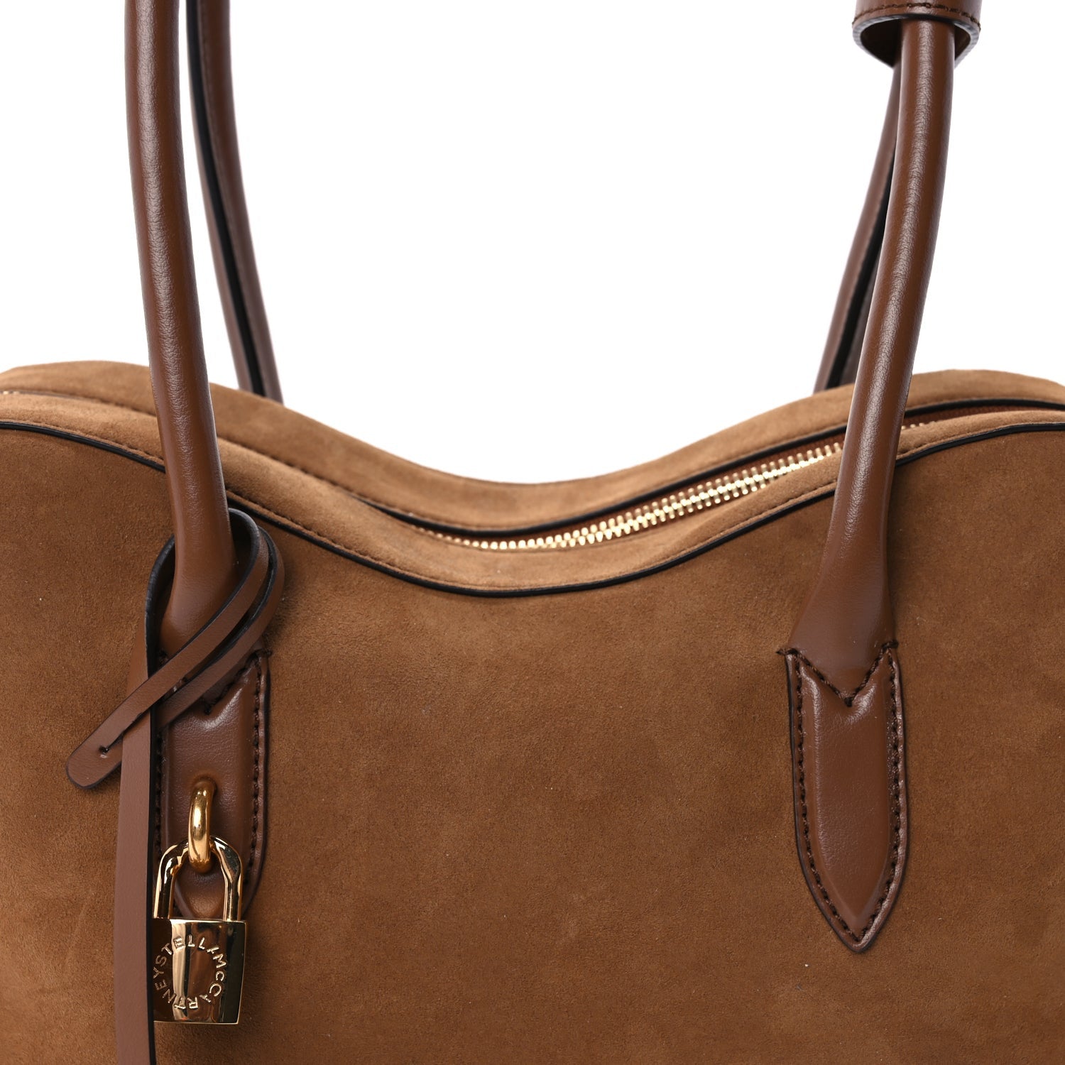 Stella McCartney Vegan Suede Ryder Shoulder Bag  Brandy 6 of 8